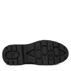 Anfibi Donna LIU JO Andrea 02 in Pelle Nera con Dettagli Bold
