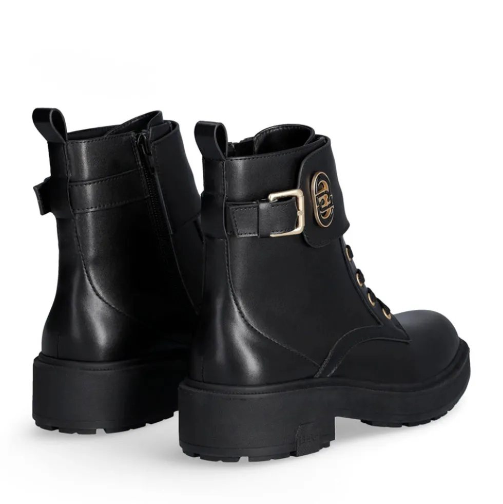 Anfibi Donna LIU JO London 03 in Pelle Nera
