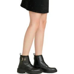 Anfibi Donna LIU JO London 03 in Pelle Nera