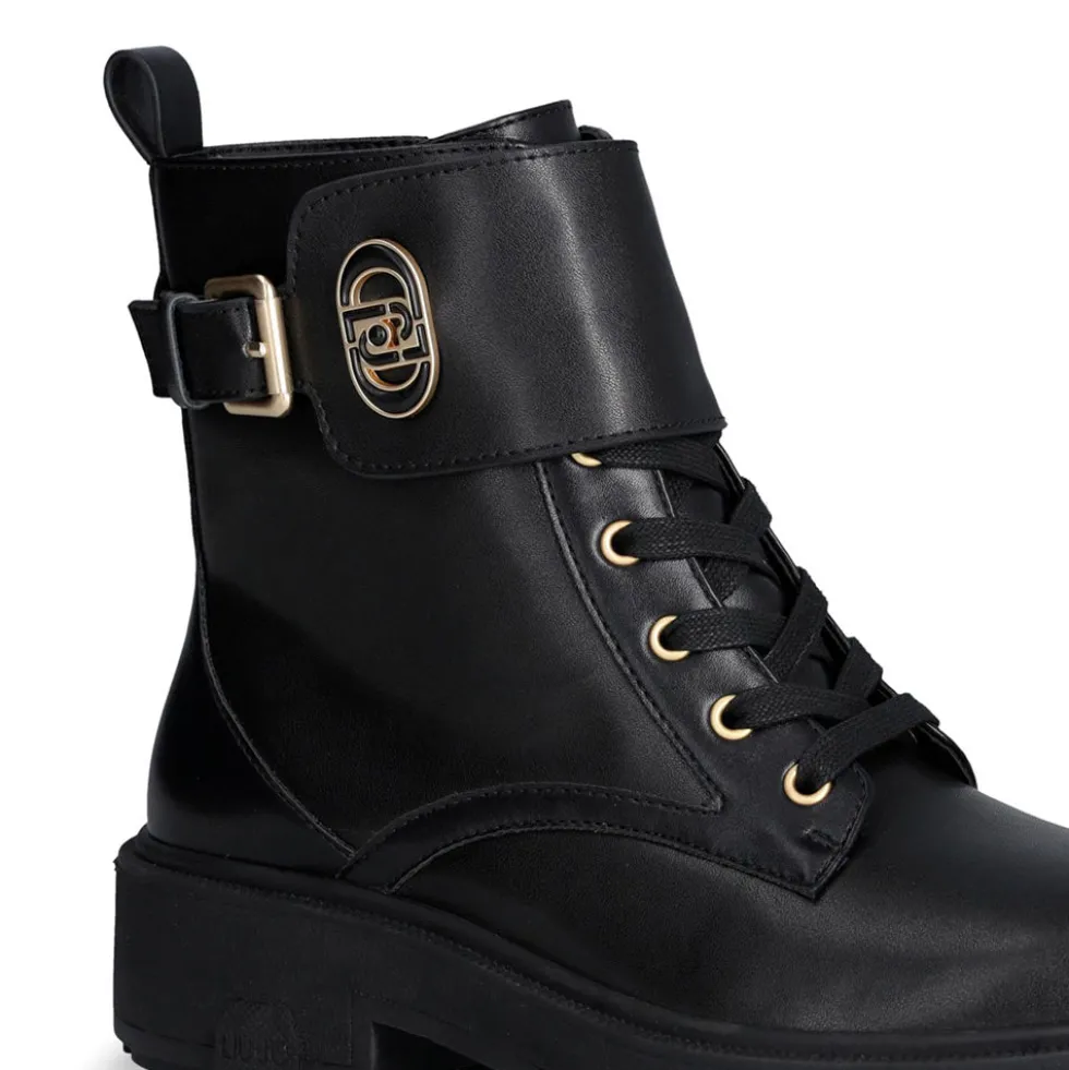 Anfibi Donna LIU JO London 03 in Pelle Nera