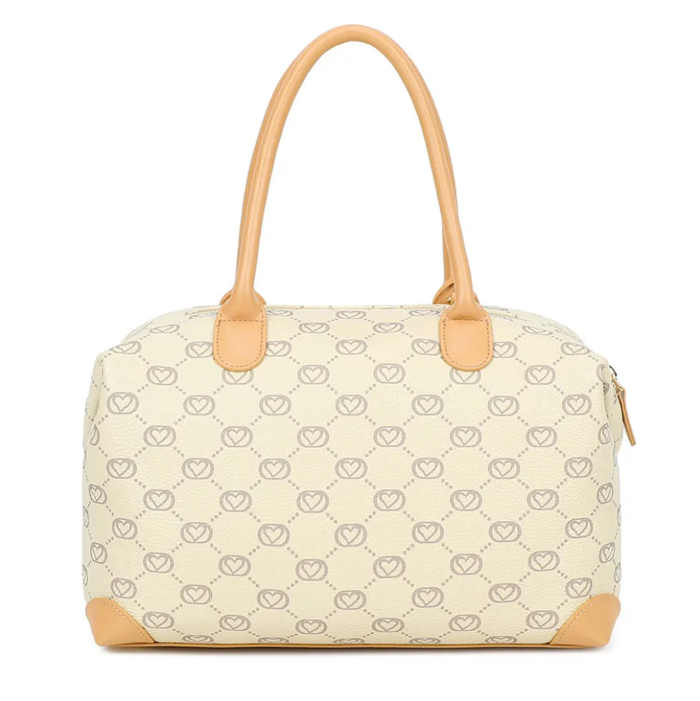 Bauletto Donna a Mano BRACCIALINI linea Monogram in Pelle Beige