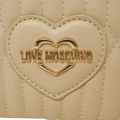 Bauletto Donna a Spalla LOVE MOSCHINO linea Bubby Love in Ecopelle color Burro