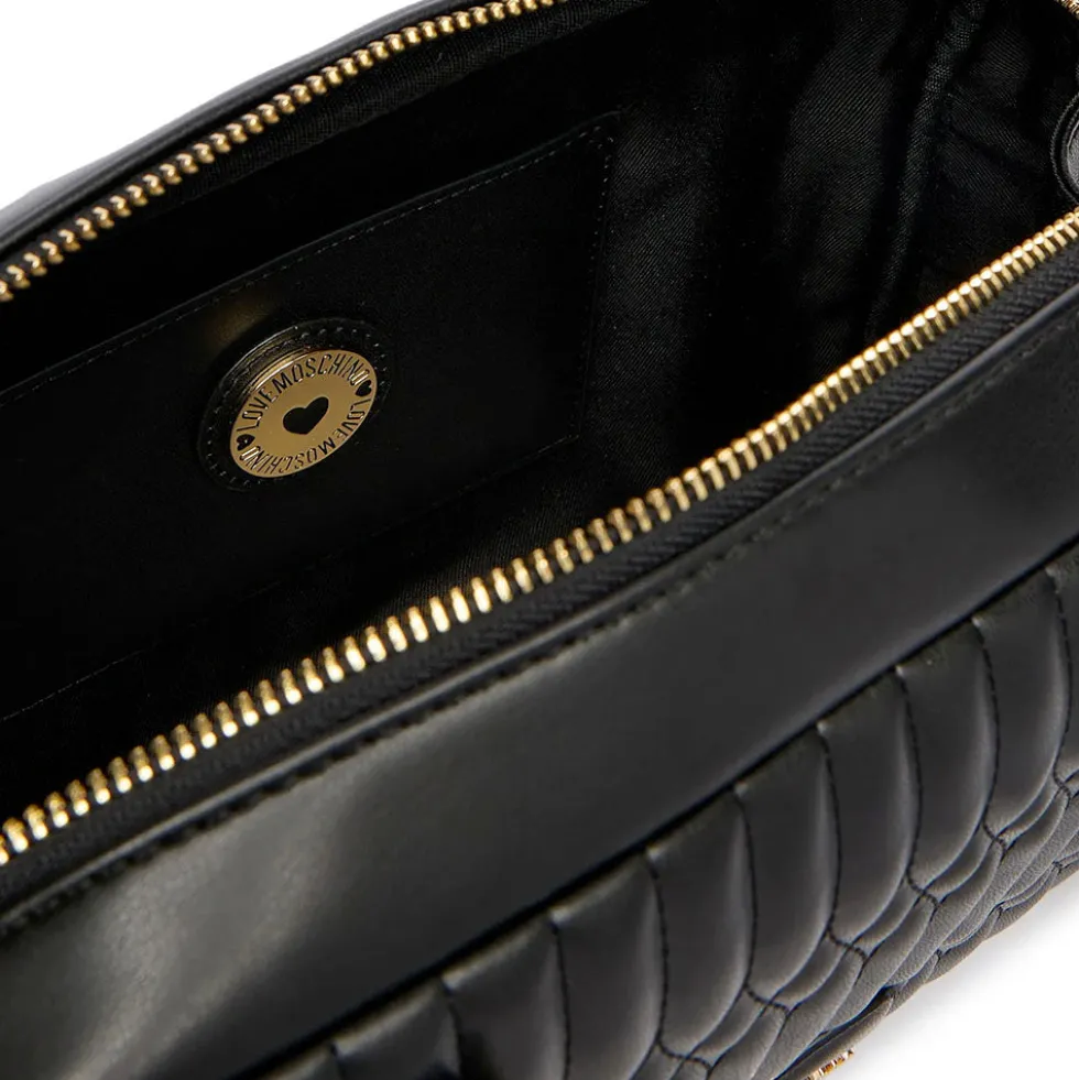 Bauletto Donna a Spalla LOVE MOSCHINO linea Bubby Love in Ecopelle Nera