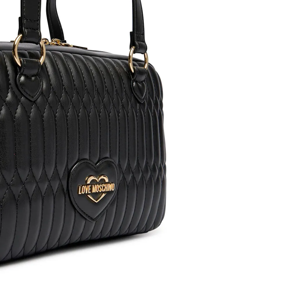 Bauletto Donna a Spalla LOVE MOSCHINO linea Bubby Love in Ecopelle Nera