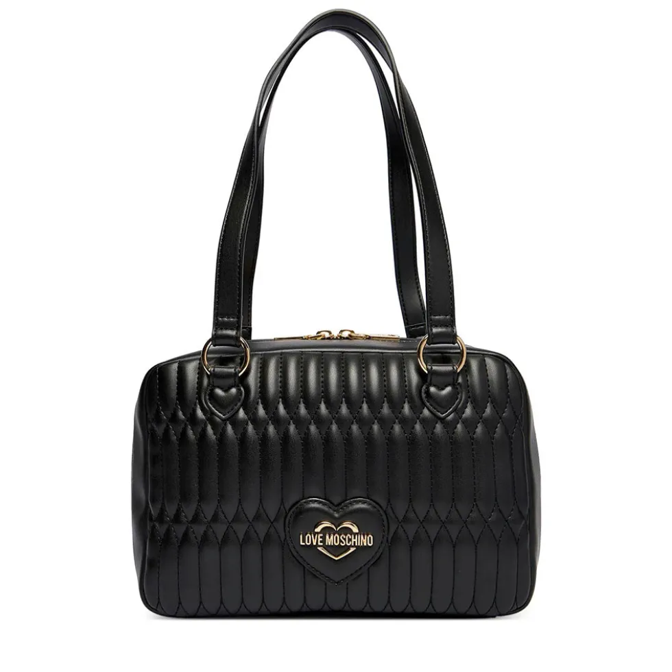 Bauletto Donna a Spalla LOVE MOSCHINO linea Bubby Love in Ecopelle Nera