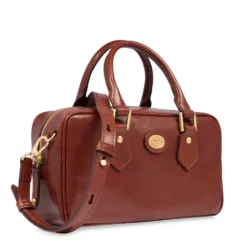 Bauletto Donna con Tracolla THE BRIDGE linea Story in Pelle Marrone