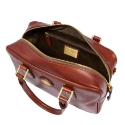 Bauletto Donna con Tracolla THE BRIDGE linea Story in Pelle Marrone