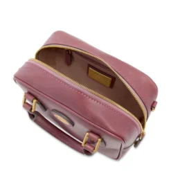 Bauletto Donna Mini THE BRIDGE linea Story in Pelle Viola Orchidea