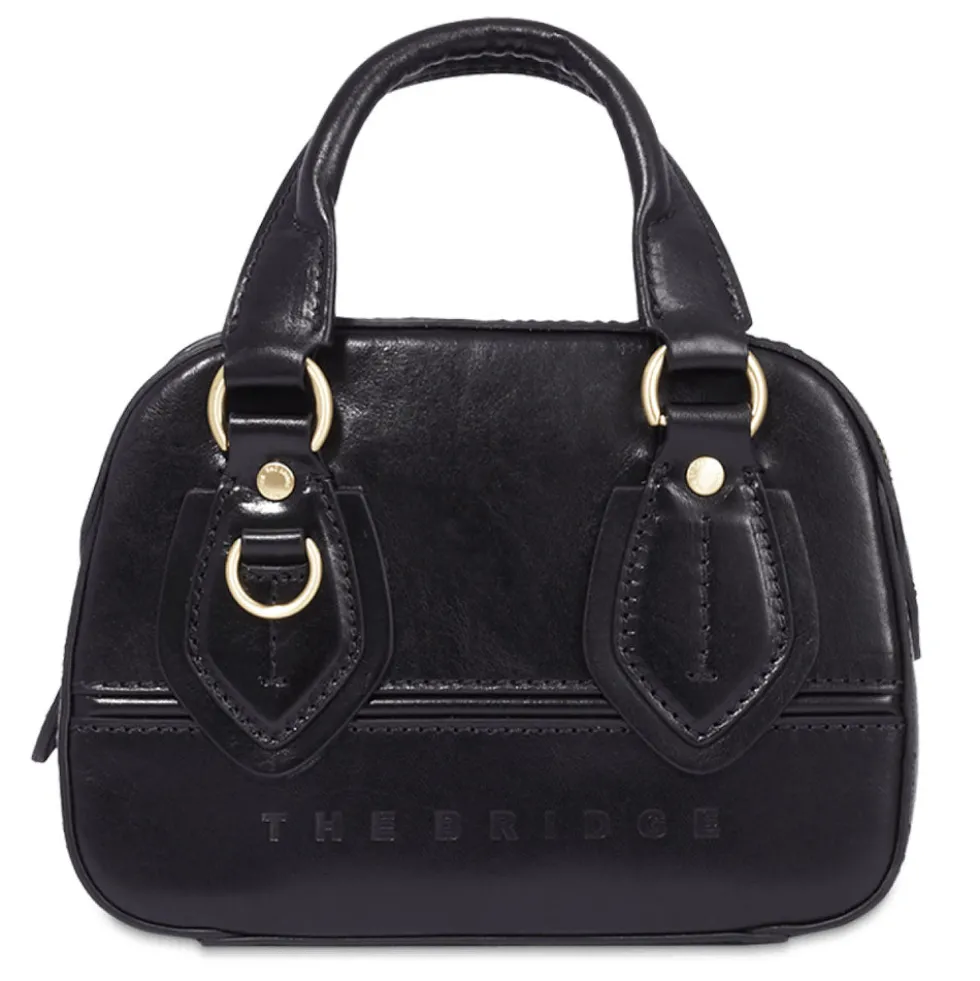 Bauletto Donna Mini THE BRIDGE linea Daphne in Pelle Nera
