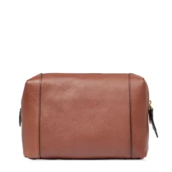Beauty Case THE BRIDGE linea Gemma Travel in Pelle Marrone