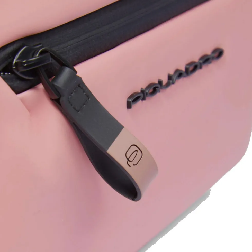 Beauty Donna PIQUADRO in Tessuto Impermeabile Linea Corner colore Rosa - BY6380C2OW