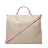 Borsa a Mano con Tracolla LOVE MOSCHINO in Canvas Rosa Cipria