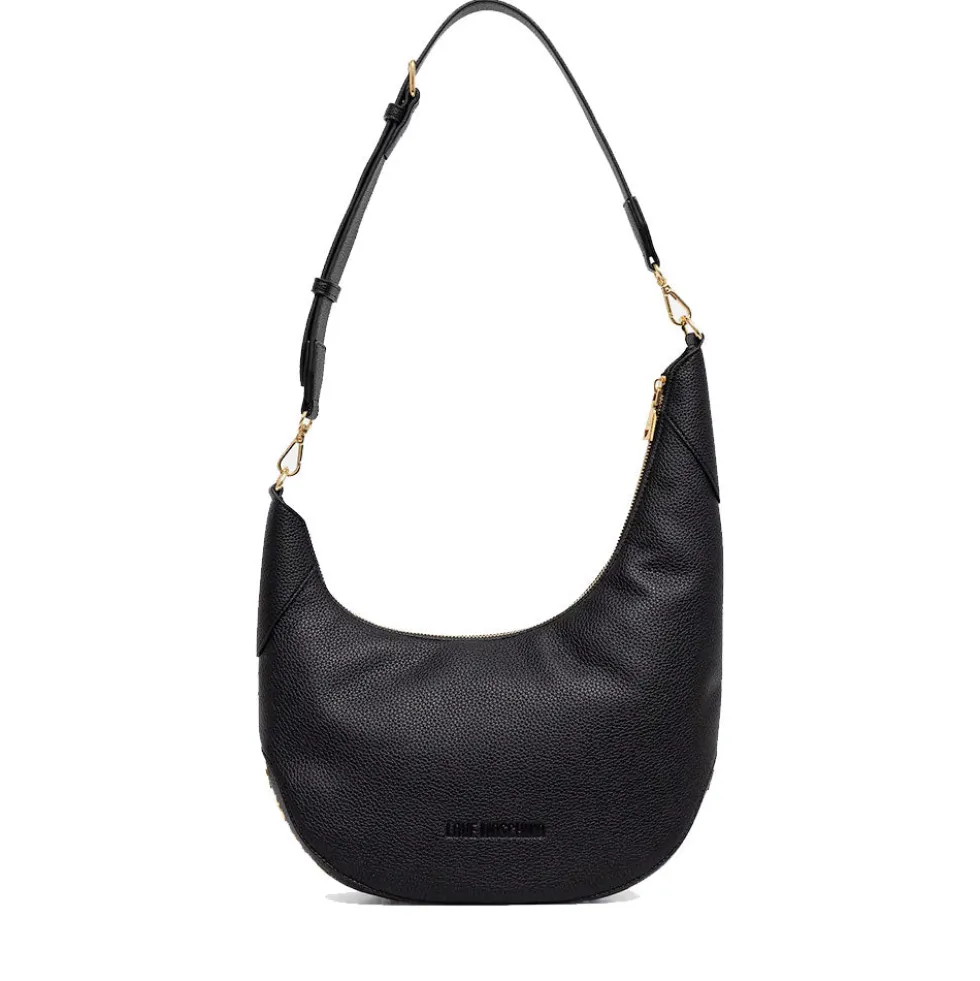 Borsa a Spalla Asimmetrica LOVE MOSCHINO linea Giant Logo Nero