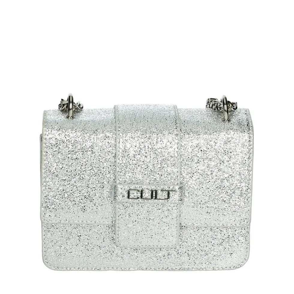 Borsa a Spalla CULT linea Gwen Laminata Silver