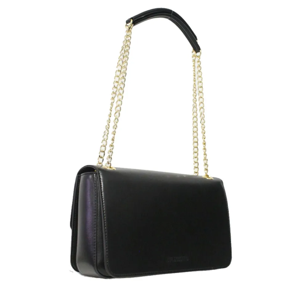 Borsa a Spalla e a Tracolla LOVE MOSCHINO Nera con Cuore Nero con Logo