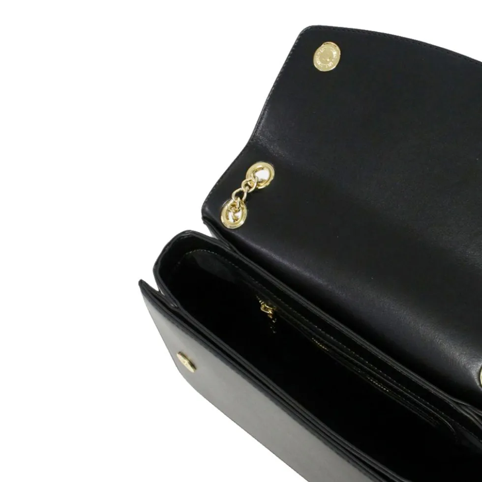 Borsa a Spalla e a Tracolla LOVE MOSCHINO Nera con Cuore Nero con Logo