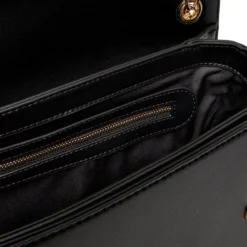 Borsa a Spalla e a Tracolla LOVE MOSCHINO Nera con Cuore Rosso con Logo