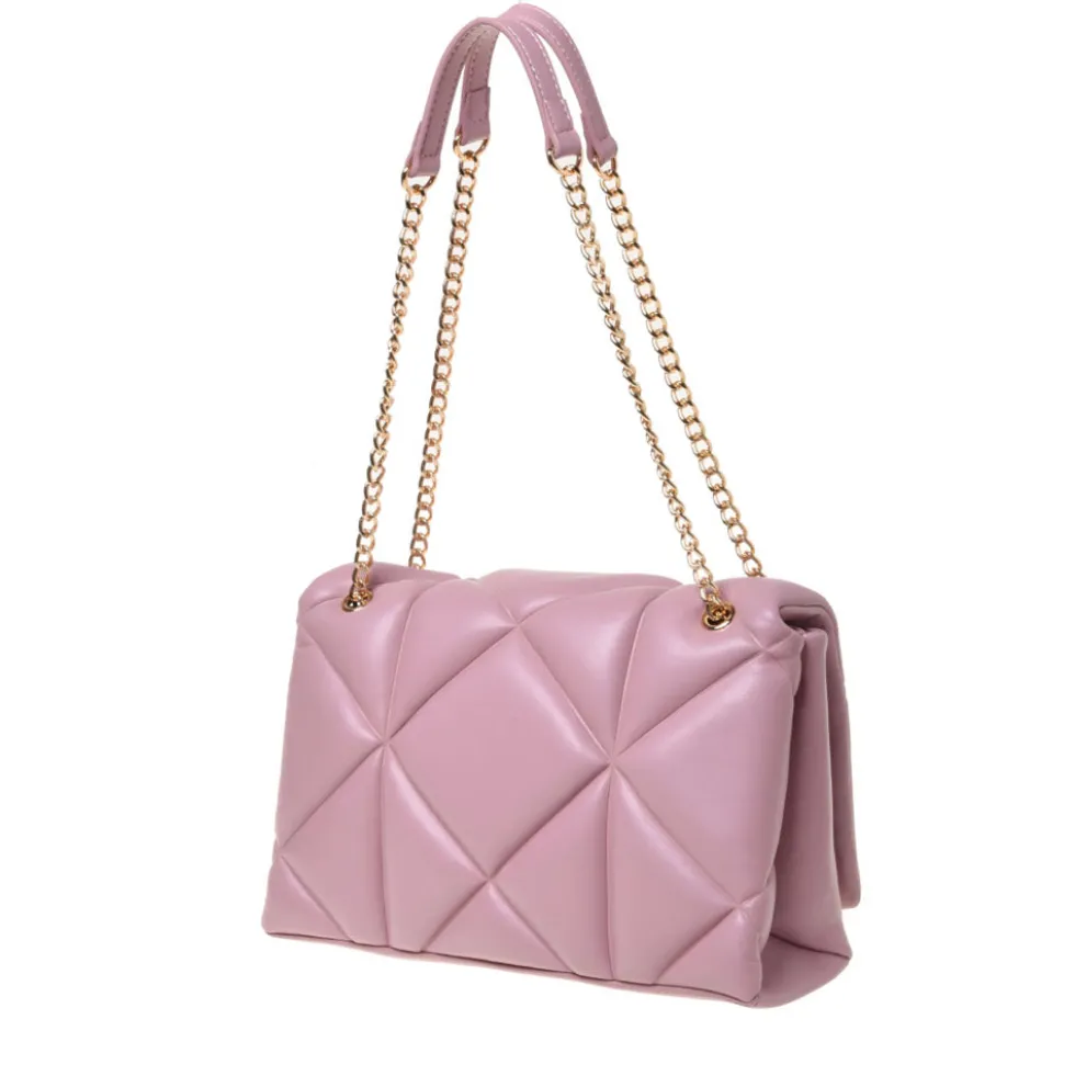 Borsa a Spalla e a Tracolla Trapuntata LOVE MOSCHINO linea Embossed Rosa