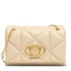 Borsa a Spalla e a Tracolla Trapuntata LOVE MOSCHINO linea Embossed color Burro