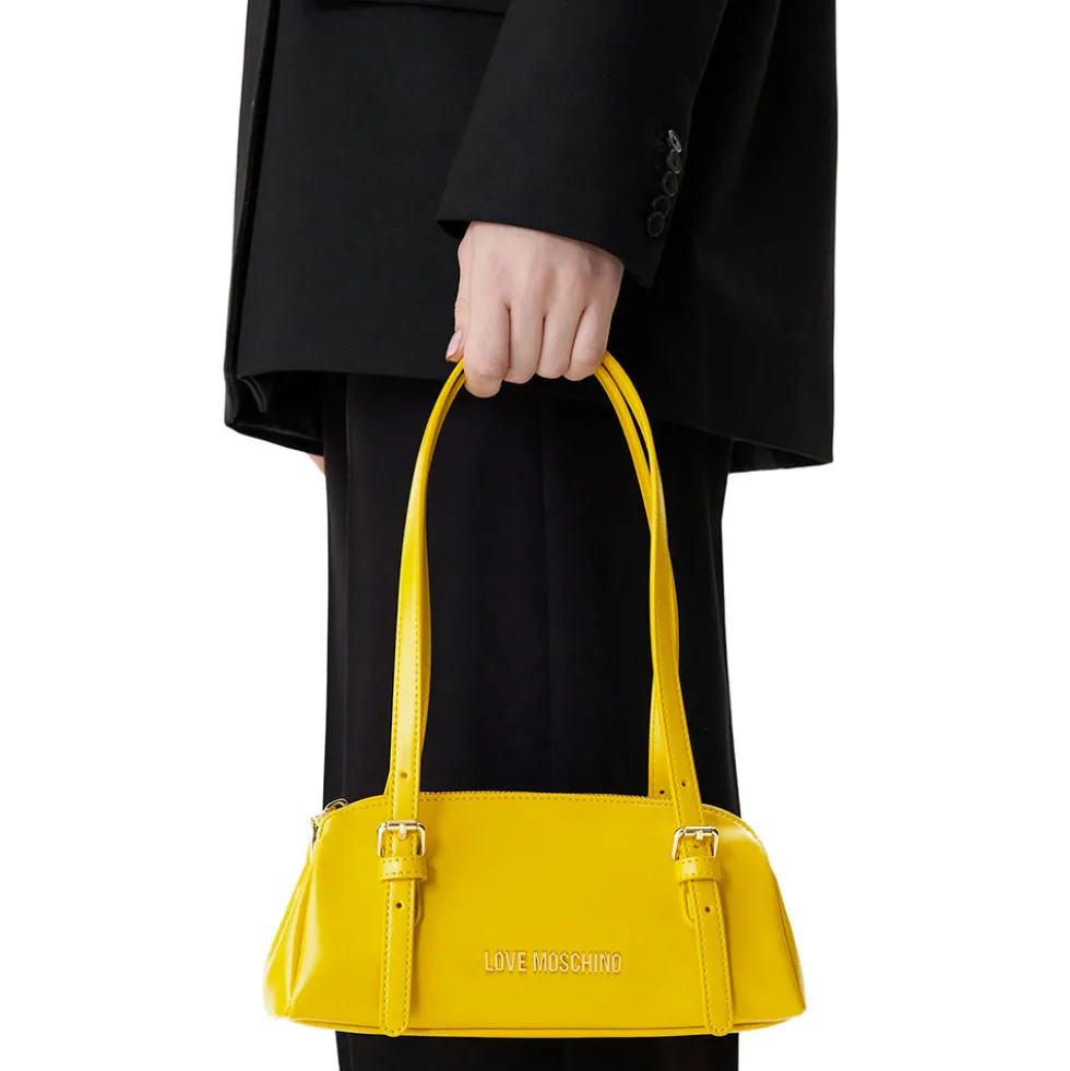 Borsa Bauletto a Spalla LOVE MOSCHINO linea Smart Daily Bag color Ambra