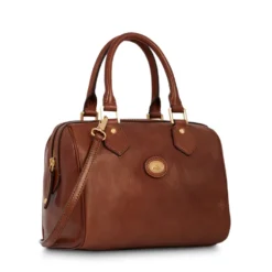Borsa Donna a Bauletto a Mano THE BRIDGE in Pelle Marrone linea Story