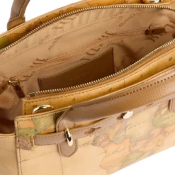 Borsa Donna a Mano 1A Classe Alviero Martini linea Escape Geo stampa Geo Classic e Cuoio LE61