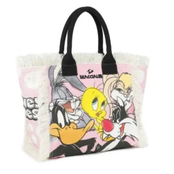 Borsa Donna a Mano BRACCIALINI linea Summer LT in Canvas stampa Looney Tunes