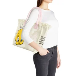 Borsa Donna a Mano BRACCIALINI linea Summer LT in Canvas stampa Tweety