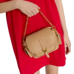 Borsa Donna a Mano COCCINELLE in Pelle Colore Skin linea Campus Mini