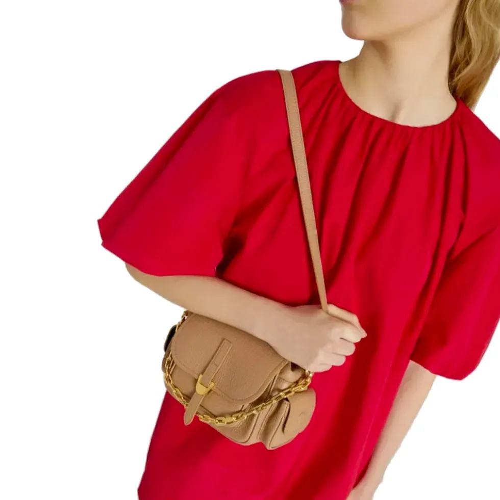 Borsa Donna a Mano COCCINELLE in Pelle Colore Skin linea Campus Mini