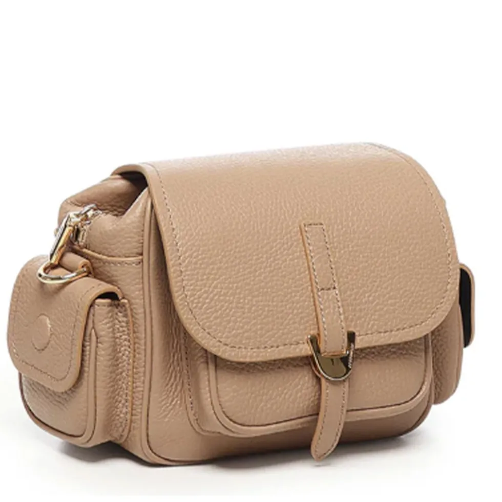 Borsa Donna a Mano COCCINELLE in Pelle Colore Skin linea Campus Mini