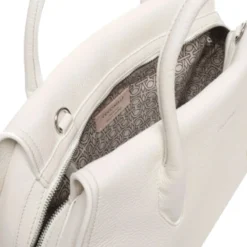 Borsa Donna a Mano COCCINELLE in Pelle Linea Lord colore Blanco