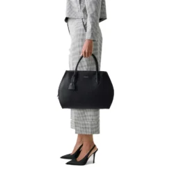 Borsa Donna a Mano COCCINELLE in Pelle Linea Lord colore Blanco