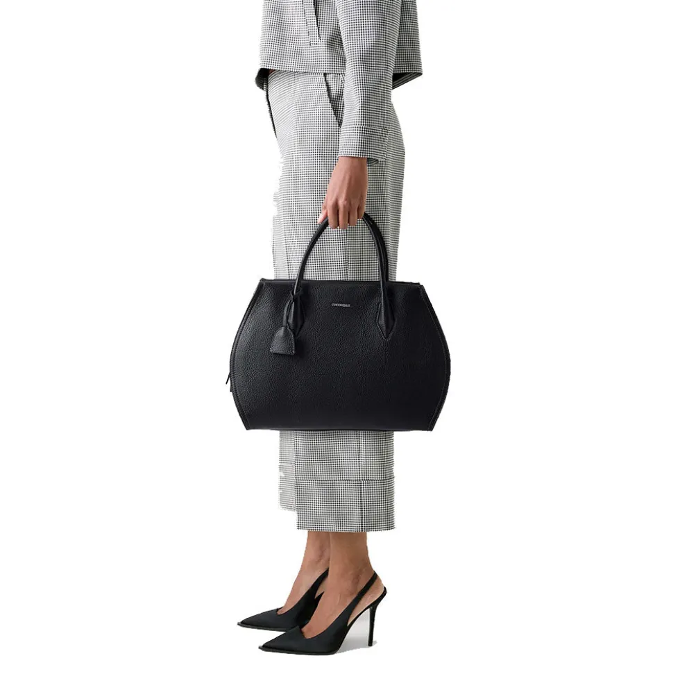 Borsa Donna a Mano COCCINELLE in Pelle Linea Lord colore Blanco