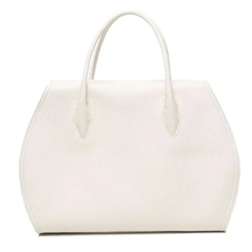 Borsa Donna a Mano COCCINELLE in Pelle Linea Lord colore Blanco