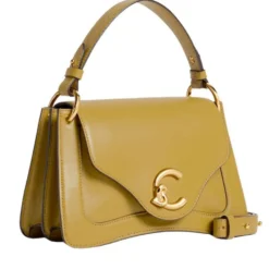 Borsa Donna a Mano COCCINELLE in Pelle linea C-Me Calf Cocker Small Colore Seagrass