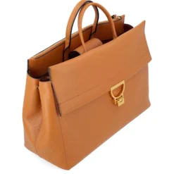 Borsa Donna a Mano COCCINELLE in Pelle linea Arlettis Colore Cuir Misura Grande