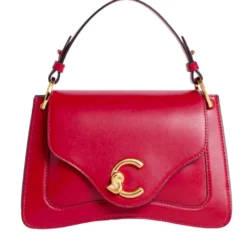 Borsa Donna a Mano COCCINELLE in Pelle linea C-Me Calf Cocker Small Colore Scarlet