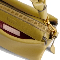 Borsa Donna a Mano COCCINELLE linea Boheme Small in Pelle Seagrass - Sandshell