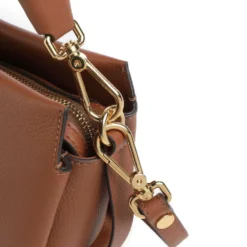 Borsa Donna a Mano COCCINELLE linea Boheme Small in Pelle Cognac - Nero