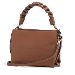Borsa Donna a Mano COCCINELLE linea Boheme Small in Pelle Cognac - Nero