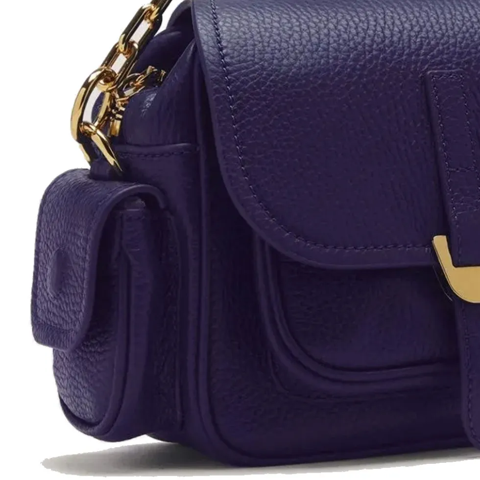Borsa Donna a Mano COCCINELLE in Pelle Colore Royal Blue linea Campus Mini