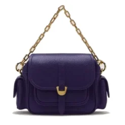 Borsa Donna a Mano COCCINELLE in Pelle Colore Royal Blue linea Campus Mini