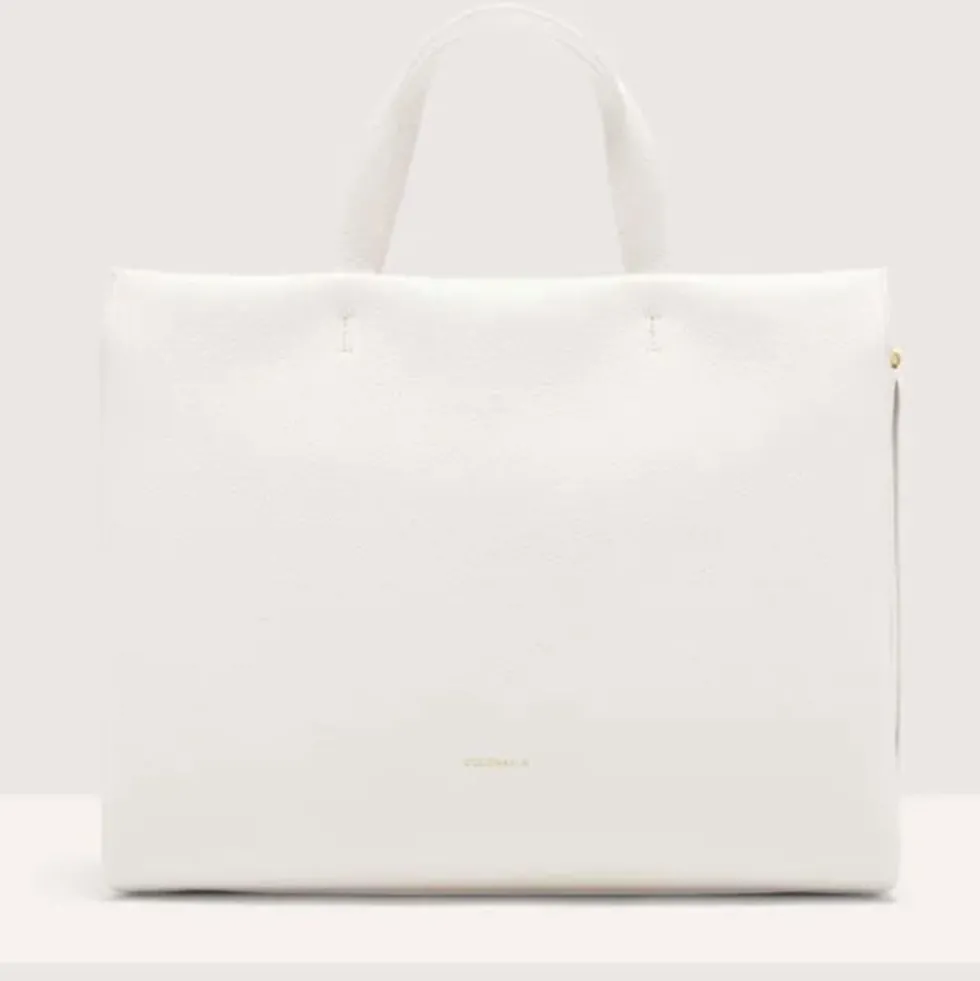 Borsa Donna a Mano COCCINELLE in Pelle linea Boheme Large colore Brillant White