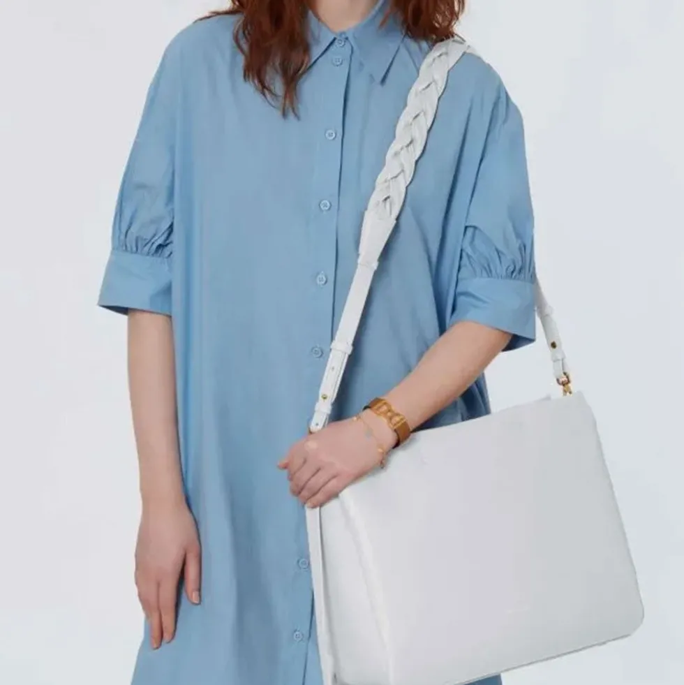 Borsa Donna a Mano COCCINELLE in Pelle linea Boheme Large colore Brillant White