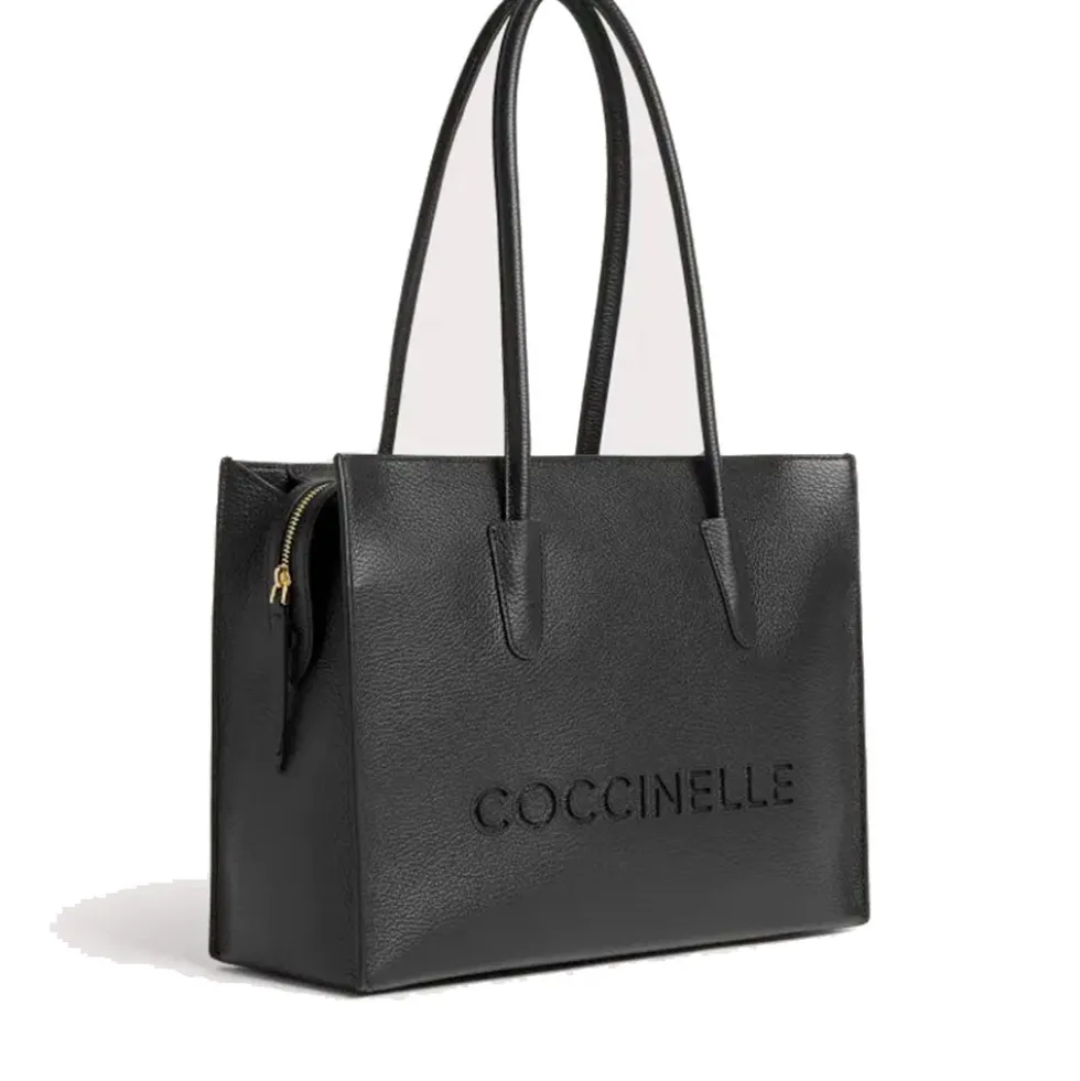 Borsa Donna a Mano COCCINELLE in Pelle Linea Myrtha26 colore Nero