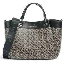 Borsa Donna a Mano con Tracolla ARMANI EXCHANGE colore Brown Bass - Black Linea Wave