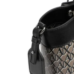 Borsa Donna a Mano con Tracolla ARMANI EXCHANGE colore Brown Bass - Black Linea Wave