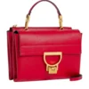 Borsa Donna a Mano con Tracolla COCCINELLE Linea Arlettis in Pelle colore Scarlet
