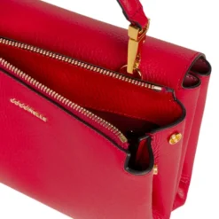 Borsa Donna a Mano con Tracolla COCCINELLE Linea Arlettis in Pelle colore Scarlet
